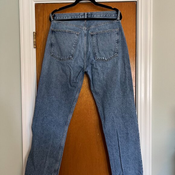Agolde 90's Pinch Waist Jean with Ripped Knee - Picture 6 of 9